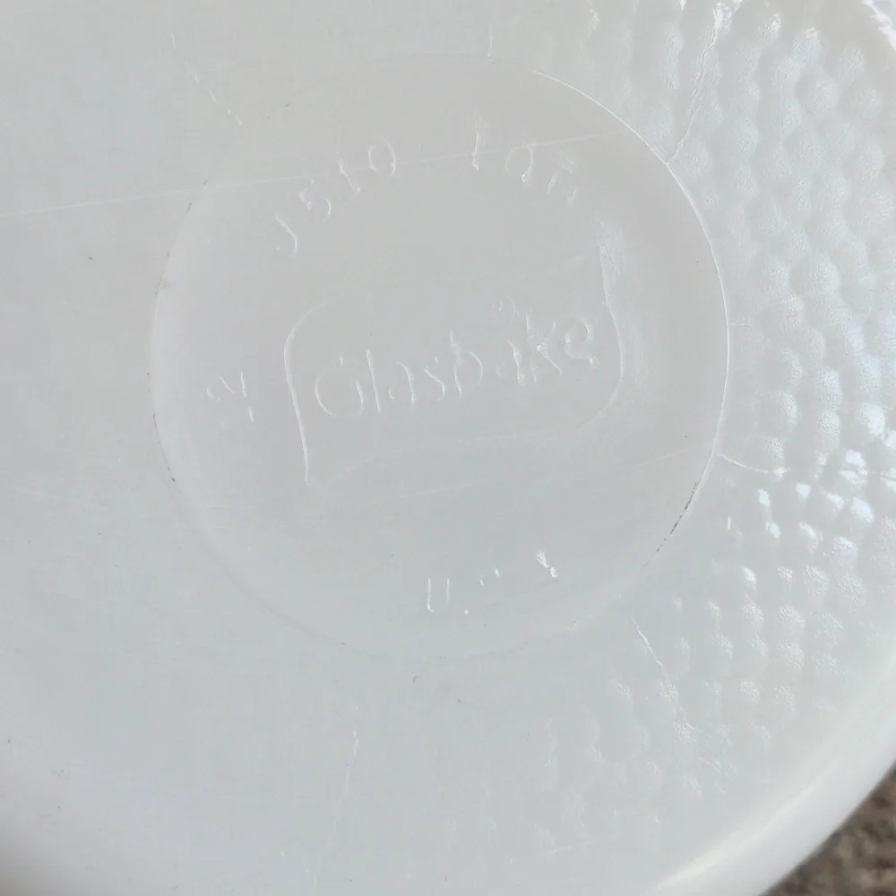 Vintage Jeannette Glass RARE Glasbake Vegetable Medley Casserole Dish 1 Quart